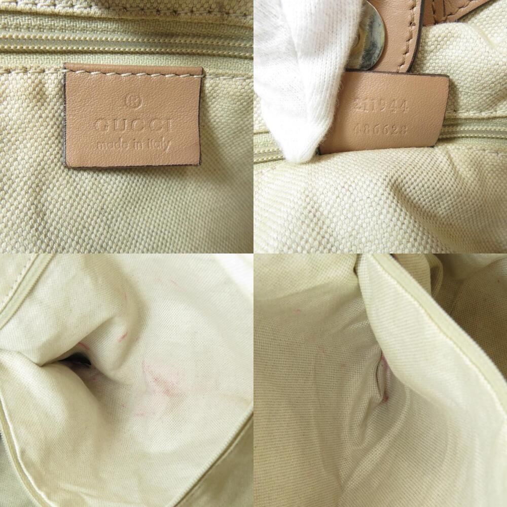 Gucci Diamante Leather Handbag Canvas - Picture 7 of 11